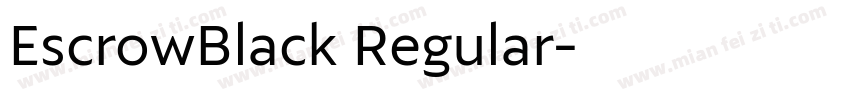 EscrowBlack Regular字体转换